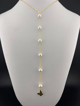 Load image into Gallery viewer, Pearl Lariat Necklace