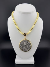 Load image into Gallery viewer, Virgen De Guadalupe Medallion in Stainless Steel Beads Chain