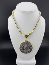 Load image into Gallery viewer, Virgen De Guadalupe Medallion in Stainless Steel Beads Chain