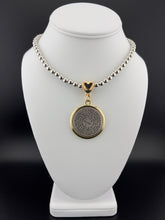 Load image into Gallery viewer, Ave Maria Medallion in Metallic Beads Chain
