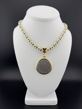 Load image into Gallery viewer, Ave Maria Medallion in Metallic Beads Chain