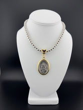 Load image into Gallery viewer, San Judas Medallion in Metallic Beads Chain