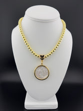 Load image into Gallery viewer, San Benito Medallion in Metallic Beads Chain