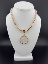 Load image into Gallery viewer, San Benito Medallion in Metallic Beads Chain