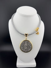 Load image into Gallery viewer, Virgen De Guadalupe Medallion in Leather Necklace