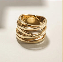 Load image into Gallery viewer, Crossed-Strap Ring