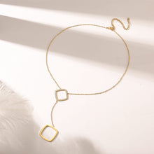 Load image into Gallery viewer, Two Squares Pendant Necklace