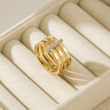 Load image into Gallery viewer, Trinity Stoned Ring