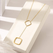 Load image into Gallery viewer, Two Squares Pendant Necklace