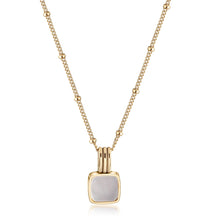 Load image into Gallery viewer, Colored Square Stone Necklace