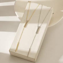 Load image into Gallery viewer, Stone Lariat Necklace