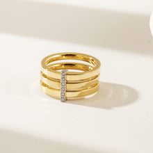 Load image into Gallery viewer, Trinity Stoned Ring