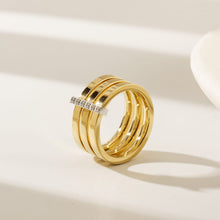 Load image into Gallery viewer, Trinity Stoned Ring