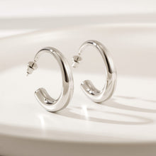 Load image into Gallery viewer, Large C-Shaped Earrings