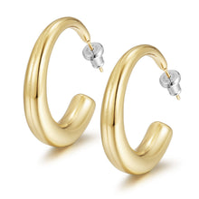 Load image into Gallery viewer, Large C-Shaped Earrings