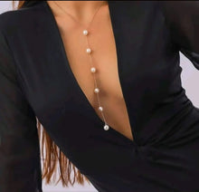 Load image into Gallery viewer, Pearl Lariat Necklace