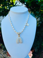 Load image into Gallery viewer, Big Stoned Initial Necklace