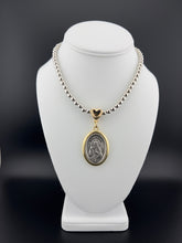 Load image into Gallery viewer, San Judas Medallion in Metallic Beads Chain
