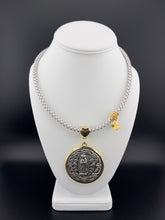 Load image into Gallery viewer, Virgen De Guadalupe Medallion in Leather Necklace
