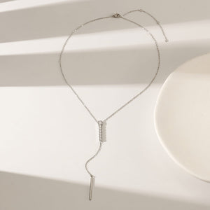 Stone Lariat Necklace